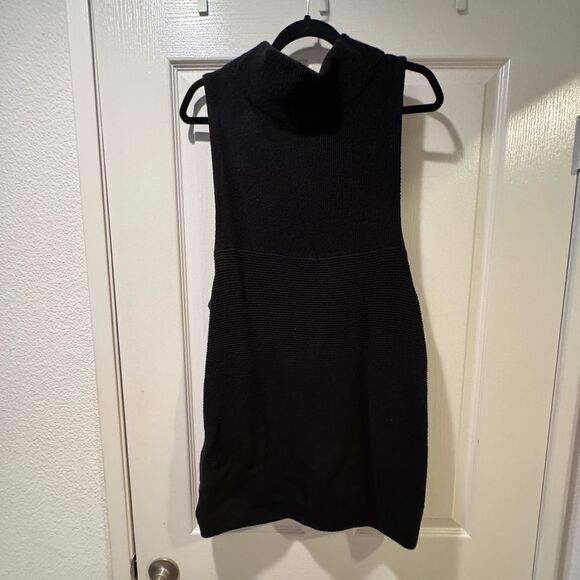 Free people black sleeveless turtleneck dress - Picture 5 of 5